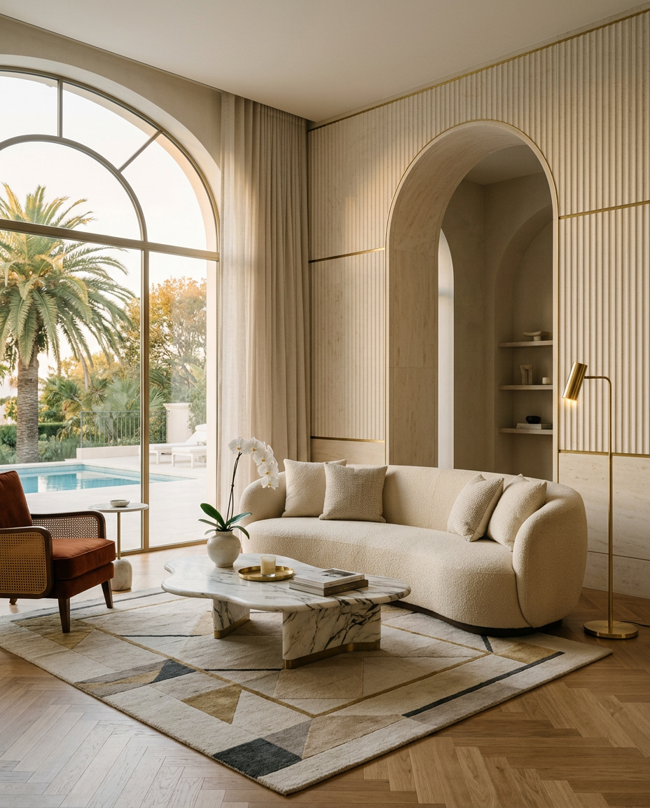 Intérieur serein baigné de lumière